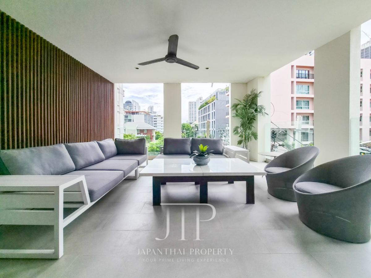 *La Citta Delre Thonglor 16* Pet Friendly Rent: 230,000THB Large terrace nicely furnished 265sq.m 3+1bed unit for rent in Thonglor*