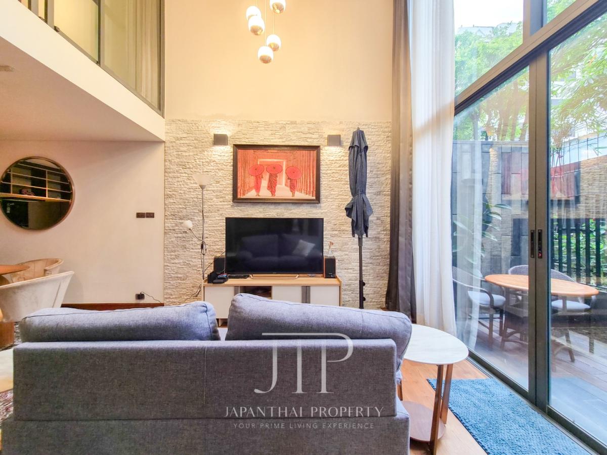 *Siamese Gioia*  Rent : 68,000THB  Private terrace Renovated duplex 93sq.m 2bed in Phrom Phong