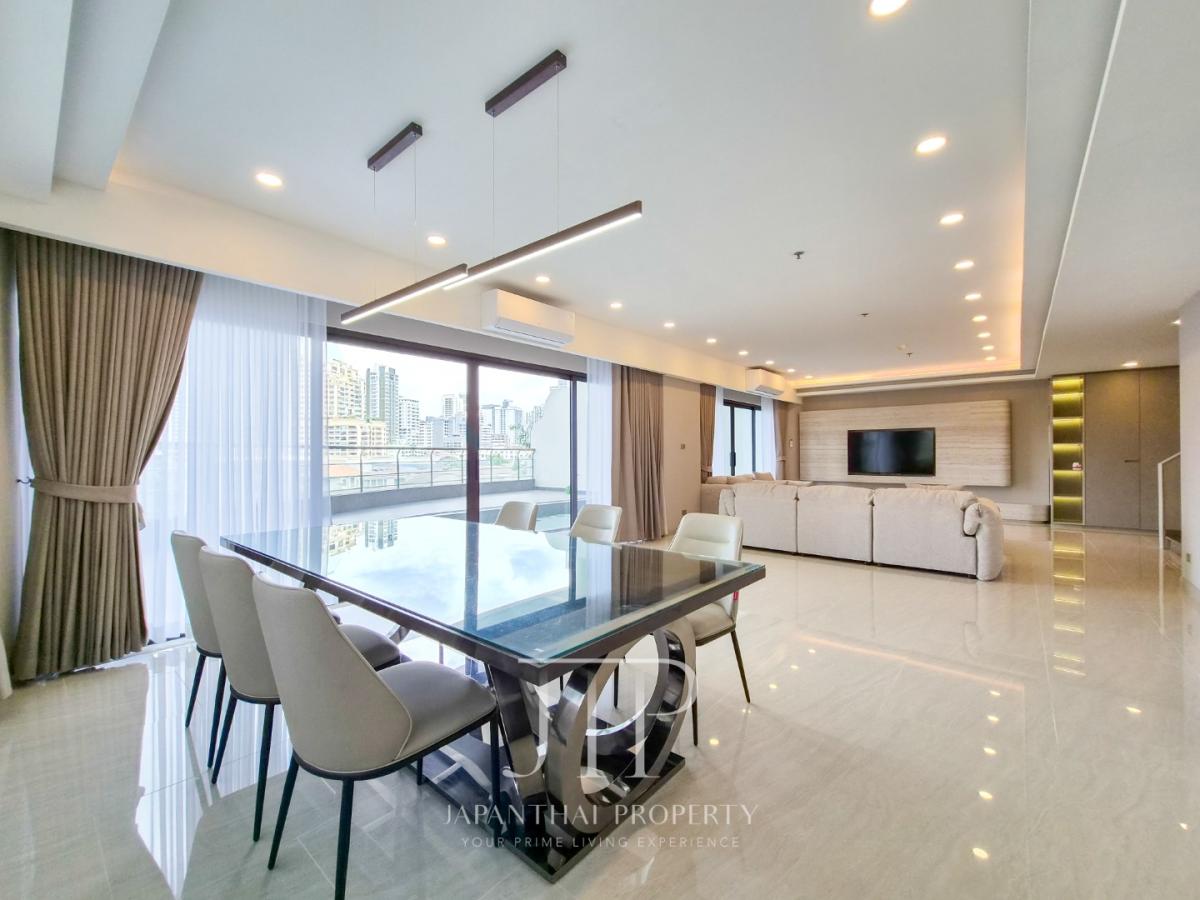 *Le Raffine Sukhumvit 24* Rent: 200,000THB  Private Swimming pool 370sq.m 4bed unit in Phrom Phong area. 